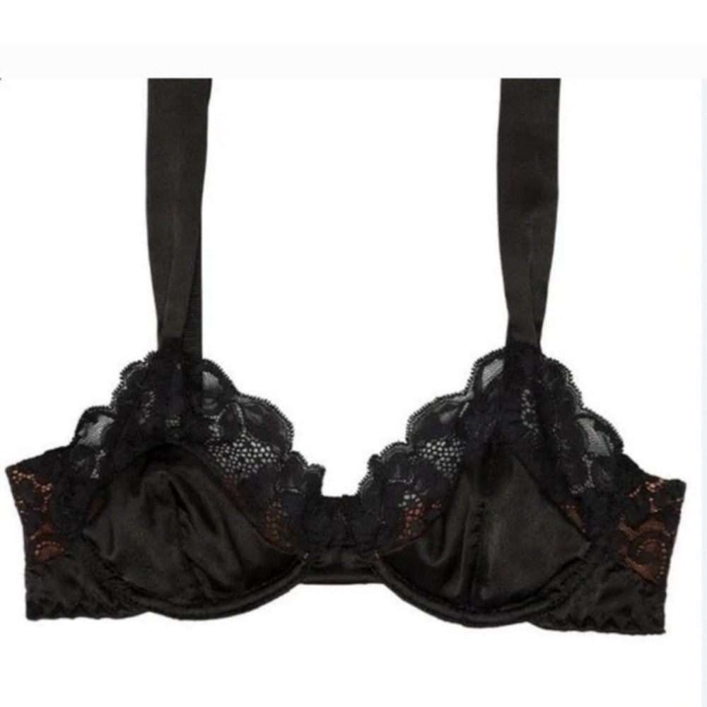 We Are HAH x Free People After Hours Black Lace Bra Noir A‎ 28–36 - Picture 3 of 5